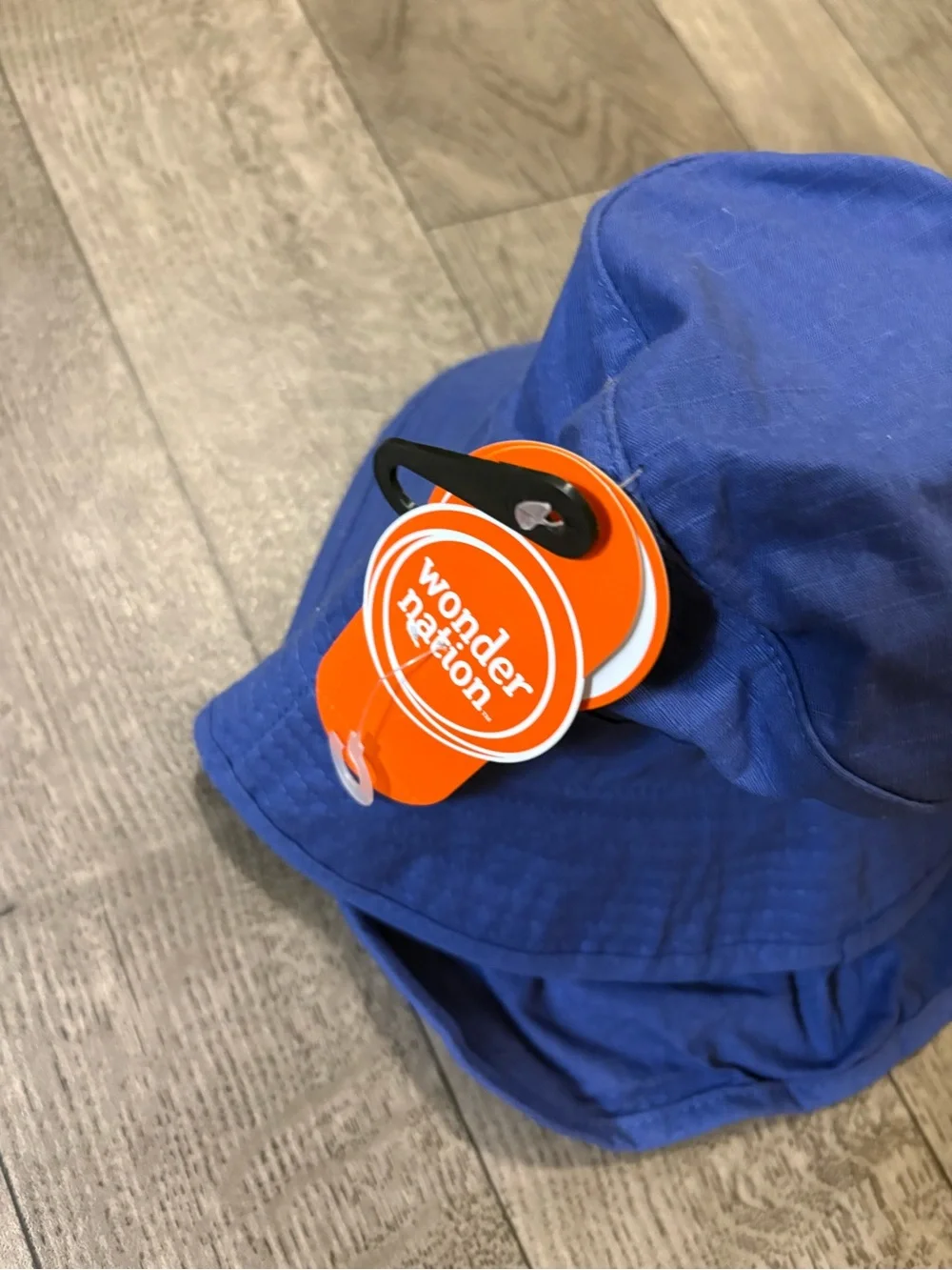 Wonder Nation Royal Blue Kids Bucket Hat With Neck Shade